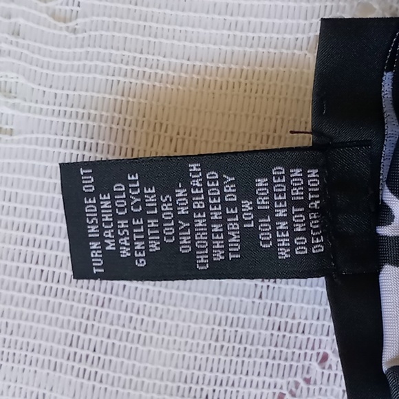 INC International Concepts Petite Sequin Embellished Halter Top Size P Blk/White - Picture 11 of 11